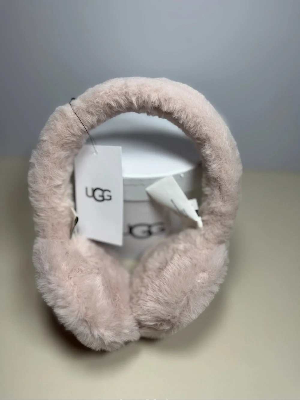 UGG Kids Blush Pink Fur Earmuffs